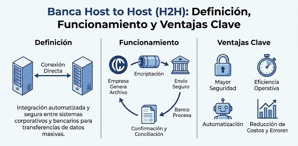 Banca Host to Host (H2H): Definición, Funcionamiento y Ventajas Clave