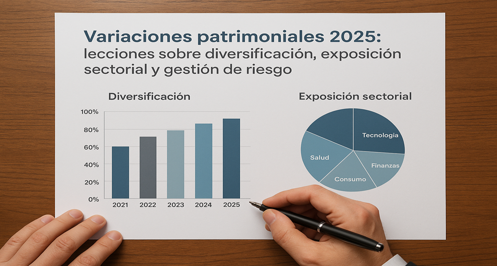 Variaciones patrimoniales 2025: lecciones sobre diversificación, exposición sectorial y gestión de riesgo