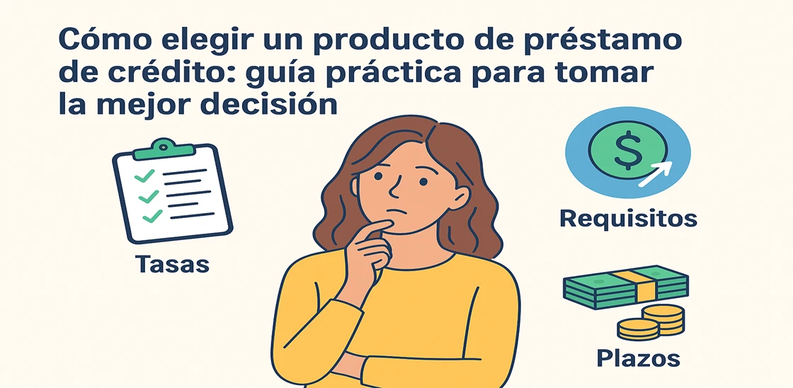 Cómo elegir un producto de préstamo de crédito: guía práctica para tomar la mejor decisión